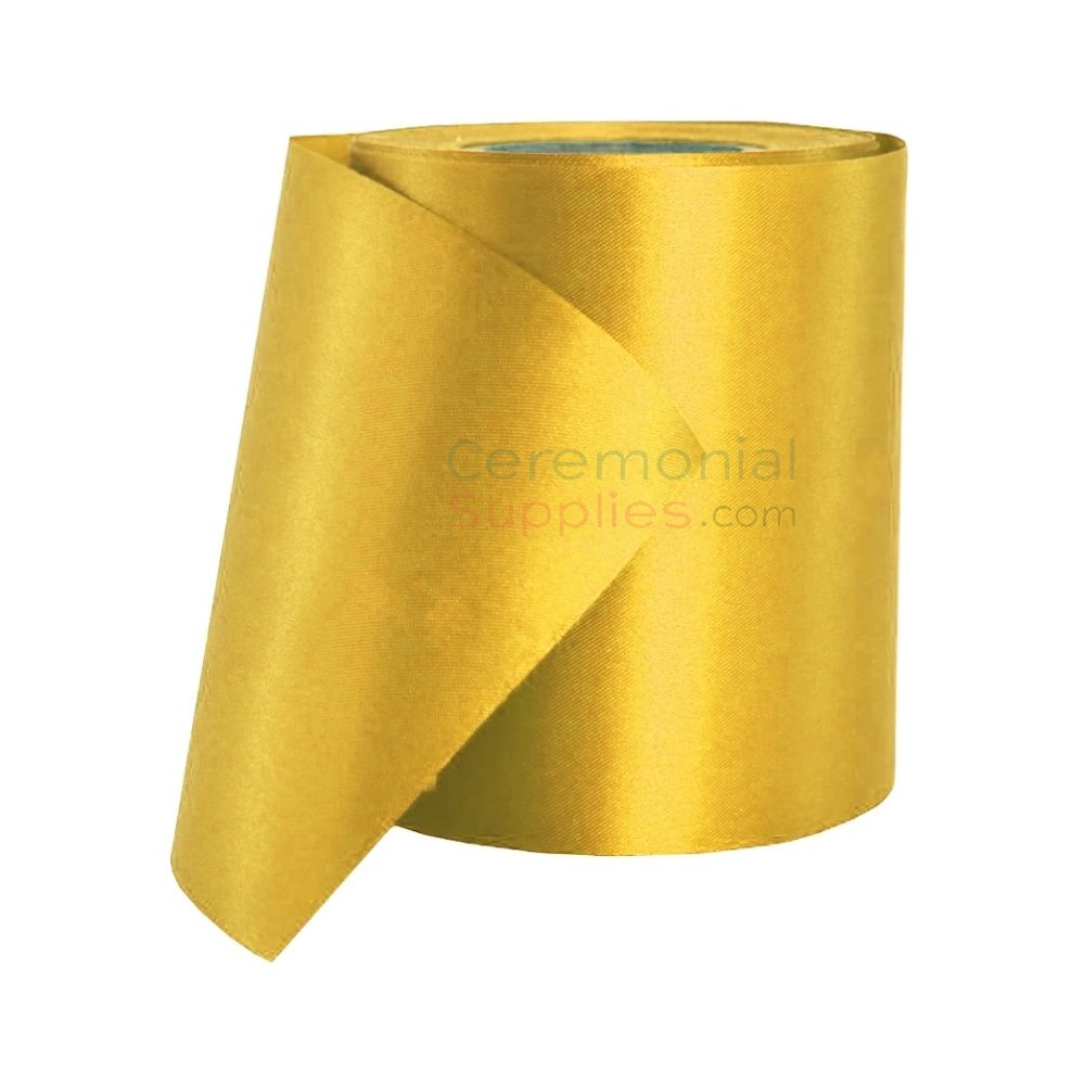 yellow gold color ceremonial ribbon