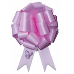 Image of 8 inch wide Ceremonial Pull Bow in Pink.