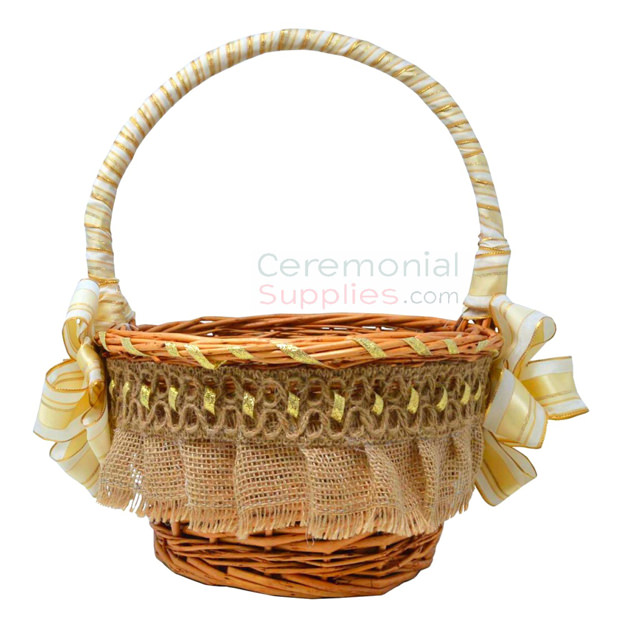 Front view of the Wedding Favors Basket.