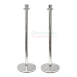 Picture of Chrome Stanchion Option for Ribbon Cutting Kit.