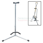 Alt Picture of Groundbreaking Shovel Display Stand in Chrome Finish.