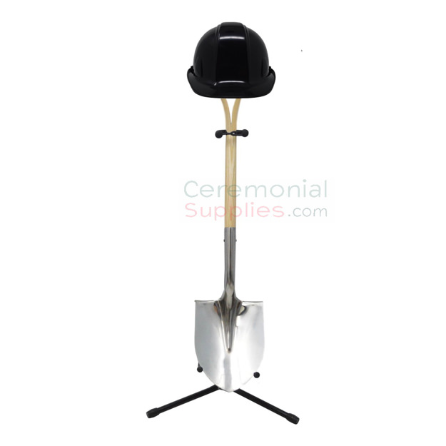 shovel and stand with hard hat kit
