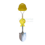 Image of Yellow Groundbreaking Deluxe Shovel Kit.