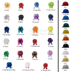 Picture of Hard Hat and Bow Mix and Match Color Combinations for Deluxe Groundbreaking Kit.