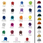 Color Options for All Hard Hats and Bows for Groundbreaking Shovel Kits.