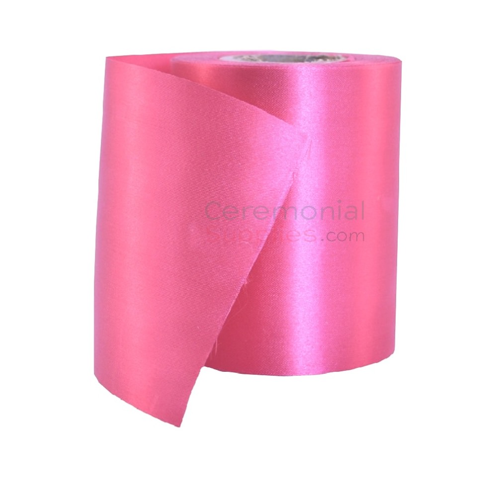 Hot Pink - Satin Ribbon Single Face - ( 1/4 inch | 100 Yards )