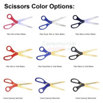 Image of all Scissor Color Options for Ceremonial Stage Kit