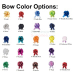 Picture of all Bow Color Options