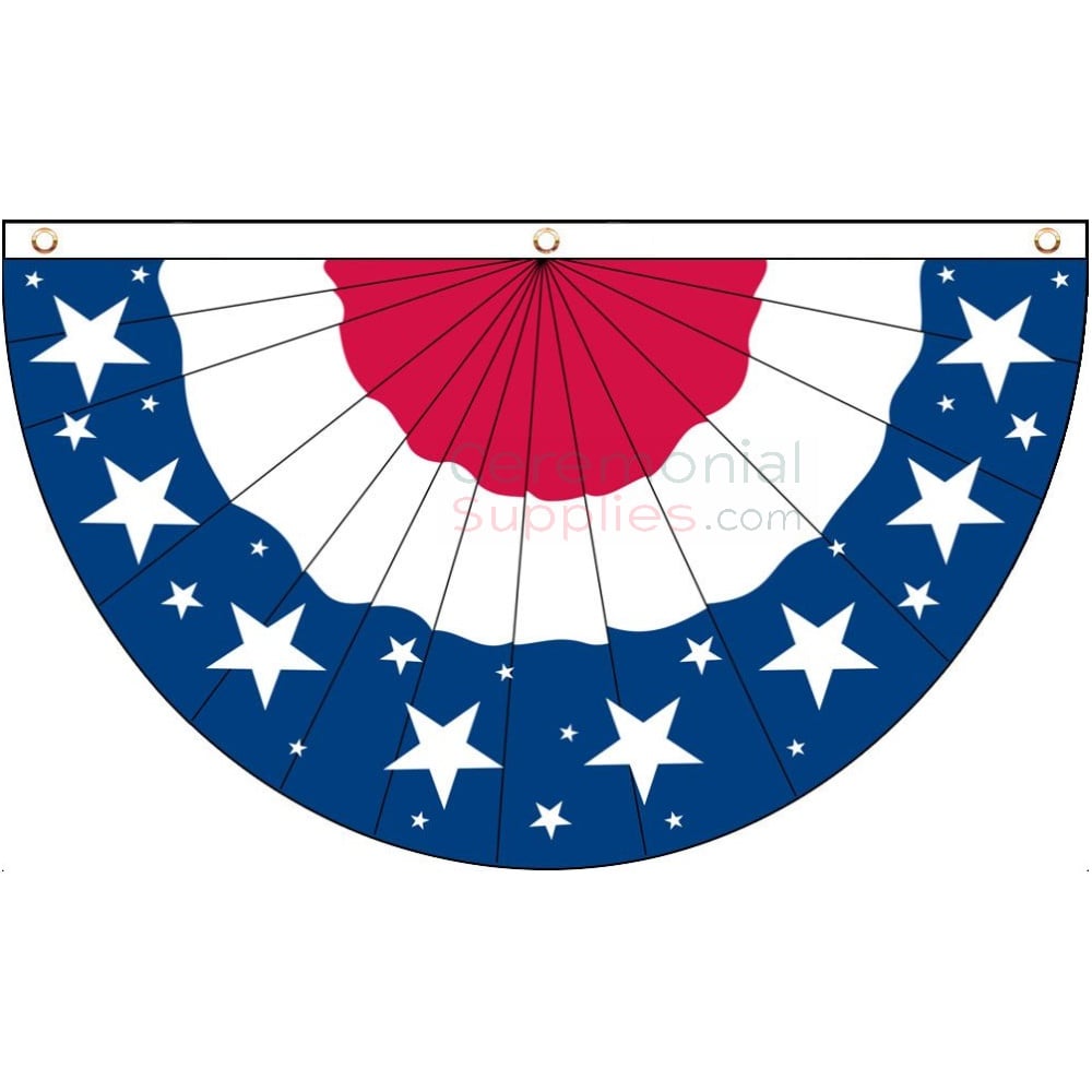 patriotic half circle bunting