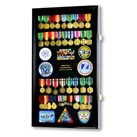 Verani Pin Display Case - 11x14 Pin Collection Display with 98% Uv  Protection Acrylic Door for Military Medals, Beach Tags, Jewelry Pins, Pin  Gift