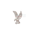 Silver lapel pin of the American Eagle
