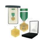 Image of Army Commendation medal with black velour and Govt. Official boxes