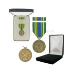 1-3/8 Inch Korean Defense Service Military Medal with Black Velour and Official Govt. Boxes