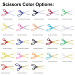 Assortment of Various Scissor Color Combinations.