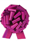 Photo of 14" Holographic Hot Pink Pull Bow