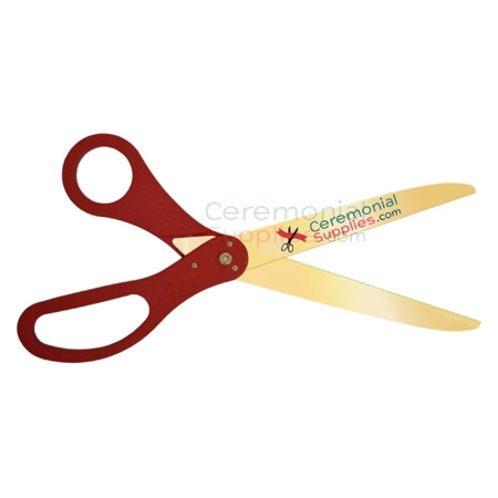 16 Inch Red Handle Ceremonial Scissors