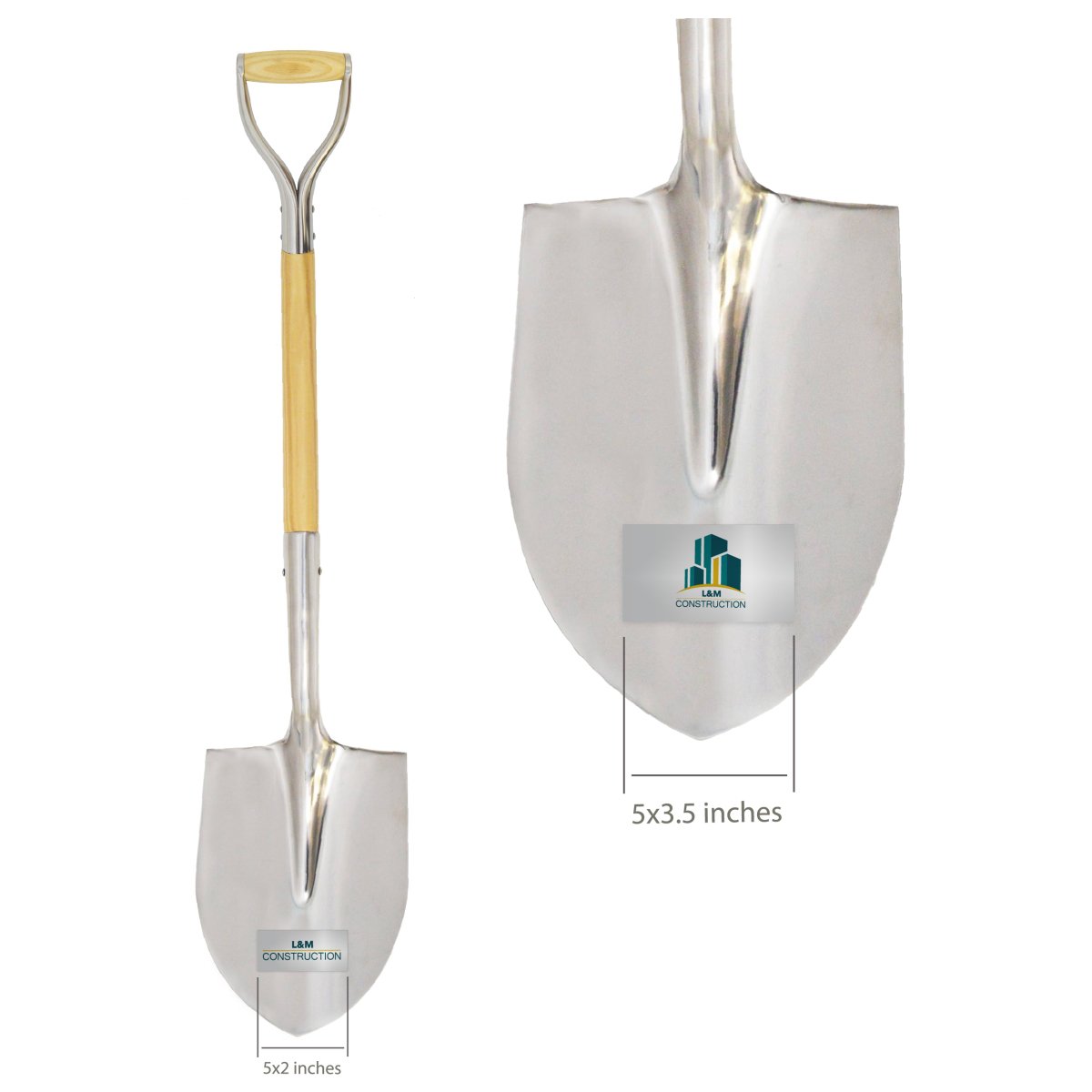 polished chrome shovel