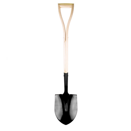Profile picture of the Classic Black Stainless Steel Groundbreaking Shovel.