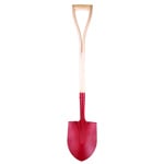 Profile picture of the Classic Red Stainless Steel Groundbreaking Shovel.	