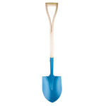 Profile picture of the Classic Blue Stainless Steel Groundbreaking Shovel.	
