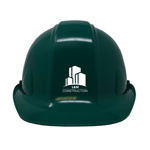 Green hat with logo