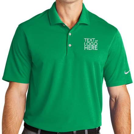 Men Ceremonial Personalized Polo Shirt front green