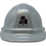 Groundbreaking Silver Hard hat Customized