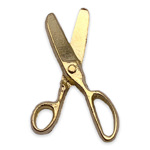 Gold Scissor Lapel