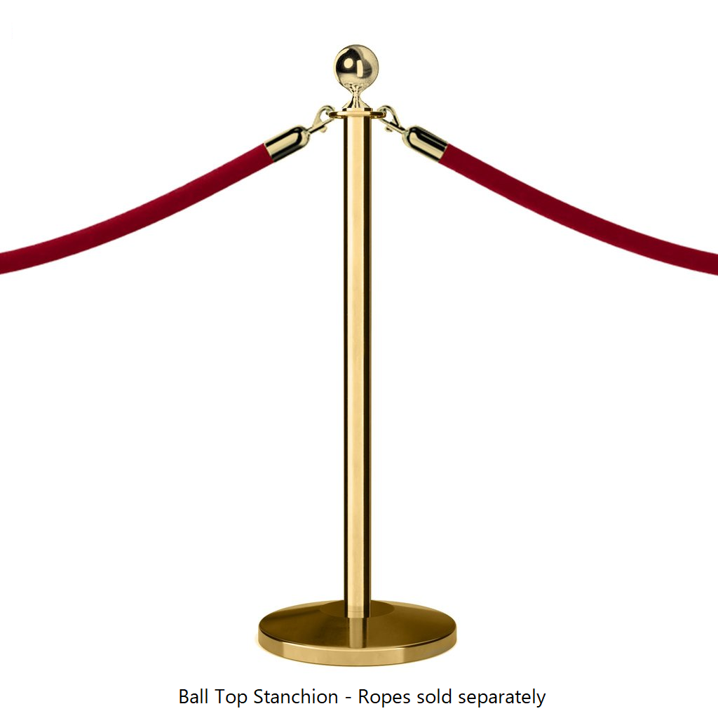 stanchion with red velvet rope