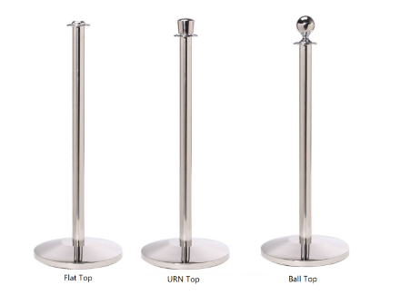 Polished Steel Stanchion Styles Polished Steel Stanchion Styles