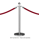 Polished Steel Ball Top Stanchions