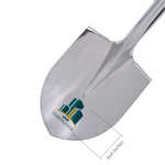 Featured image of the Shovel Head Stainless Steel Long-Handle Ceremonial Groundbreaking Shovel.	