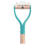 Teal Groundbreaking Shovel handle