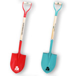 Picture of Two-Colors Shovel for groundbreaking ceremonies with logo