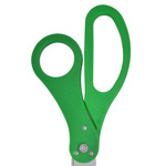 Image of  teal green scissor handles.