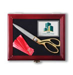 Ceremonial Scissor Display Case for 10.5 inch Scissors with Logo