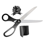 3 Piece Black Essential Ribbon Cutting Kit