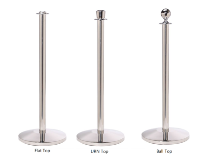 Polished Steel Stanchion 