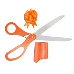 3 Piece Orange Essential Ribbon Cutting Kit