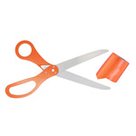 Picture of Orange Pink Ribbon Cutting Kit.