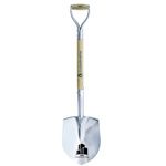 Image of The Tempered Silver Groundbreaking Shovel with Cut Vinyl Decal