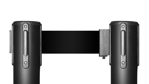 Image of	Black Belt Stanchion with Text