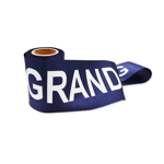 Picture of the Pre-printed Navy Blue Grand Opening Ribbon