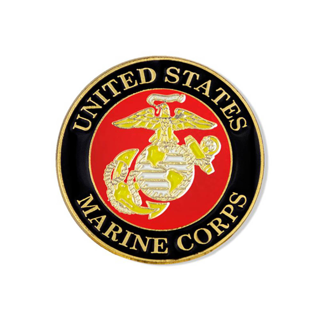 Vintage Brass Us Marine Corps Lapel Pin | Ceremonial Groundbreaking ...