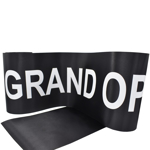 Picture of the Black Pre-printed Grand Opening Ribbon