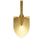 Groundbreaking Gold Shovel Matte -head