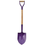 Purple paint finish shovel with ash wood