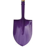 Purple paint finish shovel head