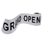 Picture of the Pre-printed White Grand Opening Ribbon