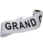 Picture of the Pre-printed White Grand Opening Ribbon
